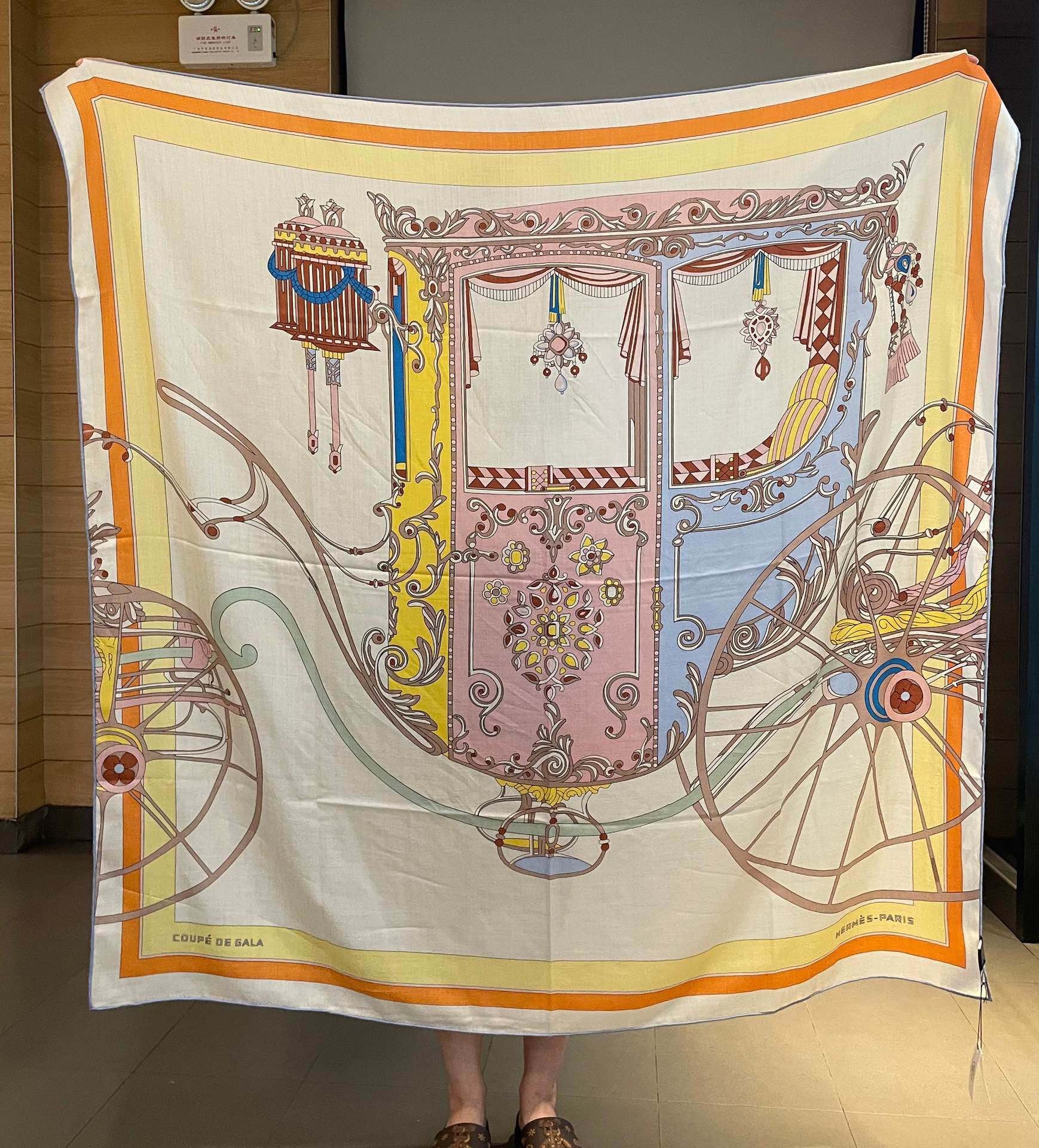 Hermes Square Towel-140*
